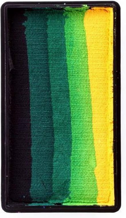 Splitcake zwart-groen tinten-geel 28gram