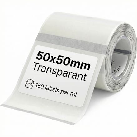 Niimbot Rol voor B21/B1/B31/B4 - 50x50mm - 150 Labels - 1 rol - Transparant