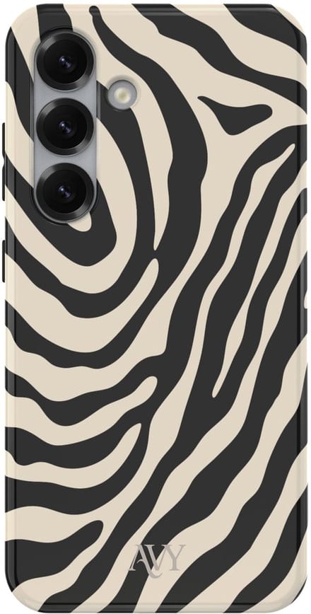 AVY Hard Shell Back Cover | geschikt voor Samsung Galaxy S24 Plus | Serengeti Zebra | Compatibel met MagSafe & Qi2