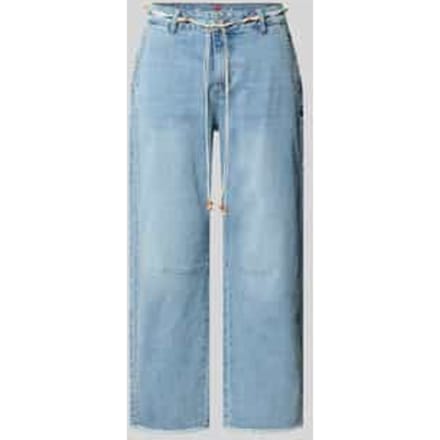 barrel fit jeans met bindriem