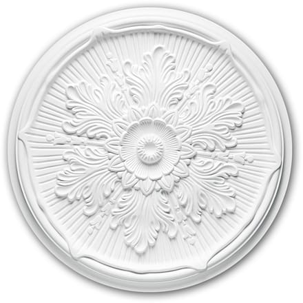 Plafond Rozet 156022 Profhome Sierelement plafond centrum neo-renaissance stijl wit Ø 52,5 cm