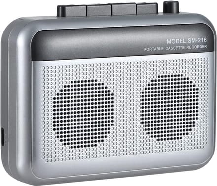 Cassettespeler - Tape Speler - Muziek Luisteren - Bluetooth Zender - Compact - Zilver