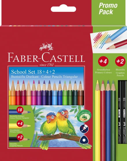 Faber-Castell Col.pencil Tri Promo Pack 18 + 4 + 2