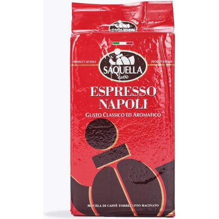 Saquella Espresso Napoli gemalen 250g