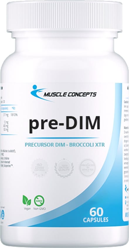 Pre-DIM Supplement - Broccoli & Curcuma Extract - Natuurlijke Hormonale Ondersteuning | Muscle Concepts