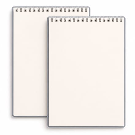VHV - Notitieboek - 2-delige Blanco Schriften A4 - Wit voor Schetsen en Studie