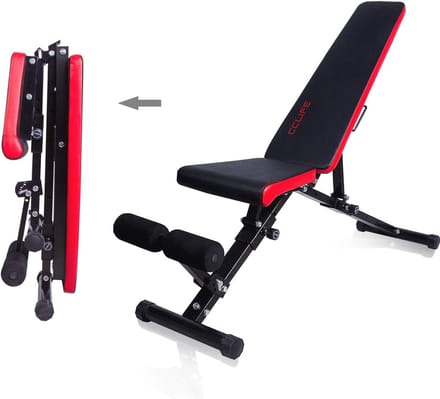 Verstelbare multifunctionele gewichtsbank met dip tray - Inklapbare trainingsbank