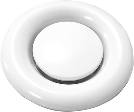 Verstelbaar Schijfventiel voor Afvoerlucht - Diverse Diameters (DN 80 tot 200) - Wit