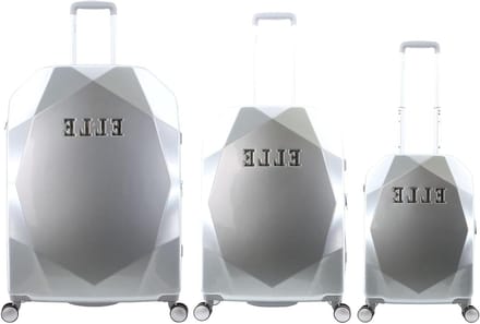 Harde Koffer Set - Reis Trolley - Veilig Reizen - 3 Delig - Telescopisch Handvat - Zilver