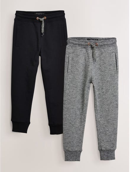 Next - Jongens - Set van 2 slim-fit joggingbroeken - Grijs
