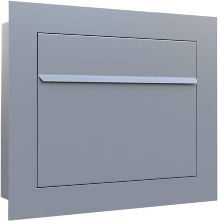 Inbouwbrievenbus - Postbak - Brieven Bezorgen - Inbouwontwerp - 47x40x12 cm - Grijs Metaal