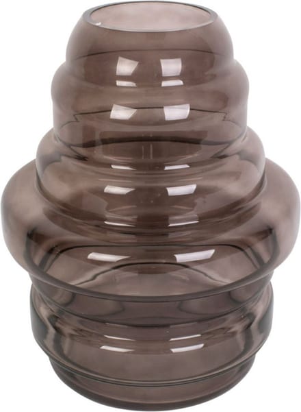 Present Time Vaas Distinct - Glas Chocolade Bruin - Ø20x25cm - Modern