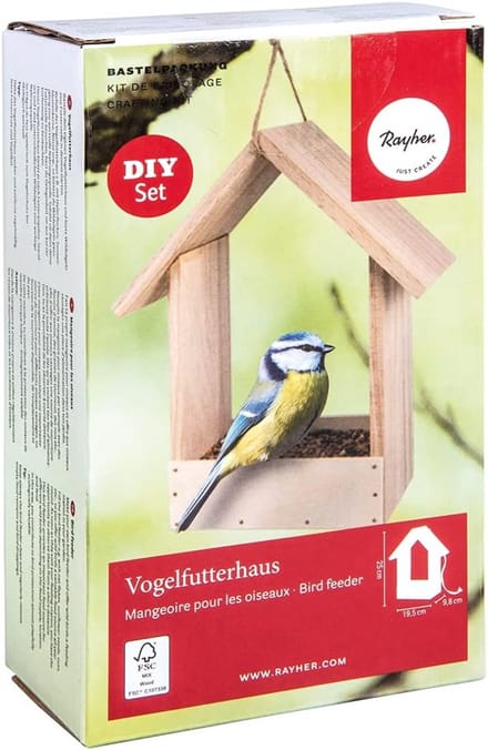 Vogelhuis Klein Houten Bouwpakket FSC-gecertificeerd - Om te beschilderen