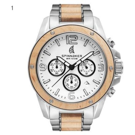 Refurbished Spinnaker Vessel Wood Chronograph | SP-5027-11