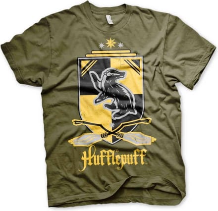Harry Potter Heren Tshirt -XL- Hufflepuff Groen
