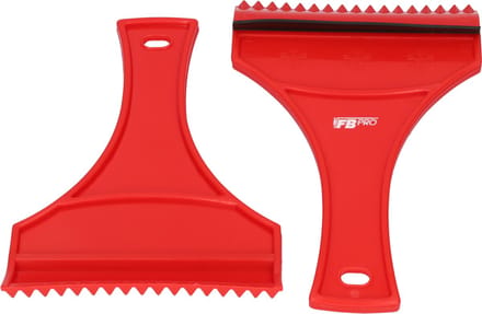 IJskrabber auto - Krabber - Ruitenkrabber auto - Glaskrabber - IJsschraper - Glasschraper - Raamkrabber - Auto accessoires - Compact formaat - Set van 2 ijskrabbers - Rood