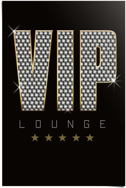 Poster Vip Lounge - 91,5 x 61 - Papier - REINDERS