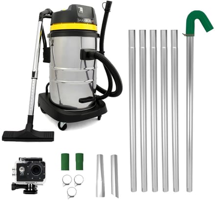 Dakgootreinigingsset - 50 l - 1400 w - bereik 7,2 m