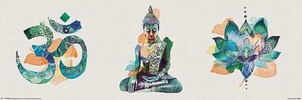 Poster Summer Thornton Yoga Triptych 91,5x30,5cm