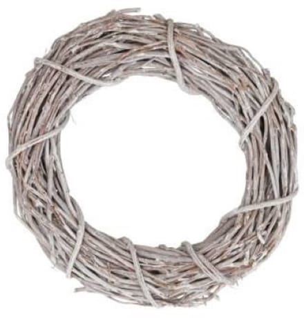 DBT Krans Natuurlijke Materialen Grijs-Wit D 40 cm H 9 cm