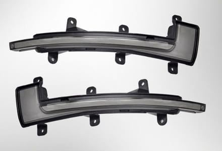 AutoStyle Set LED Zijspiegel-Knipperlichten - passend voor Audi TT 2006-2014 & R8 2007-2016 - Smoke - incl. Dynamic Running Light