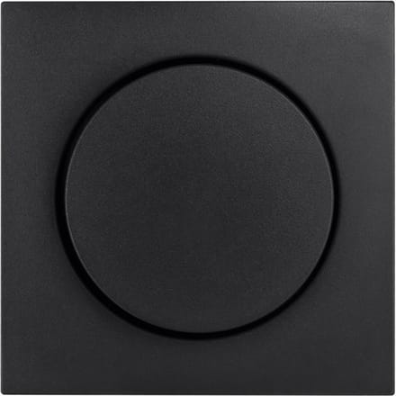 ION E1 centraalplaat zwart knop dimmer