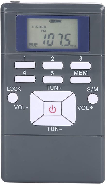 Allecto - Draagbare FM-zakradio - Digitale Mini-tuning - Ideaal voor