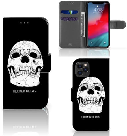 Telefoonhoesje met Naam Apple iPhone 11 Pro Skull Eyes