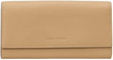Marc O'Polo portemonnee Jessie Combi Wallet Pure Sand Lichtbruin