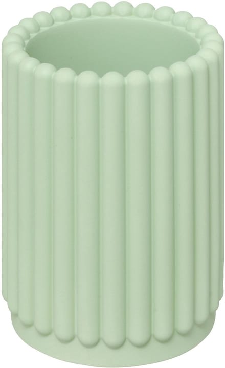 5Five Bonbon Tandenborstelhouder - Geribbeld - Ø8xH11cm - Groen