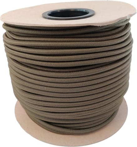100 meter Elastisch Touw - Camo groen- 8mm - elastiek op rol