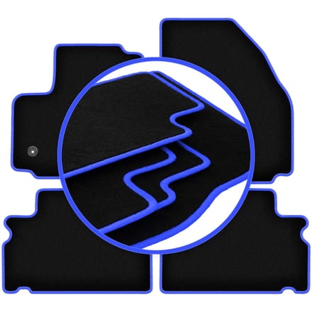 CARLUX-BLUE automatten voor: Ford Galaxy MK2 minivan (2012-2015)