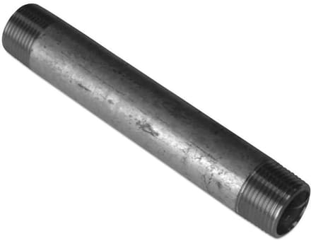 Verzinkte buisnippel 1/2, stalen draadfitting