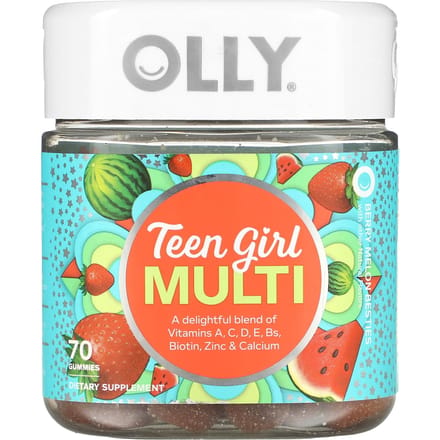 OLLY, Teen Girl Multi, Berry Melon Bestis, 70 gummies