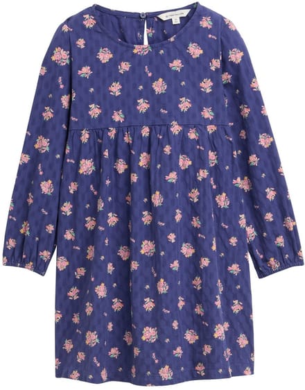 Tom Tailor - Mini jurk met bloemenpatroon - Maat 92/98 - dark blue multi color flower