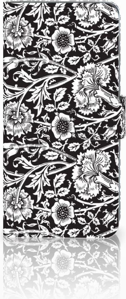 Huawei P30 Pro Hoesje Black Flowers