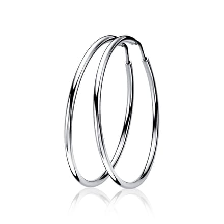 ZINZI zilveren oorringen 35 x 2mm glad ZIO435