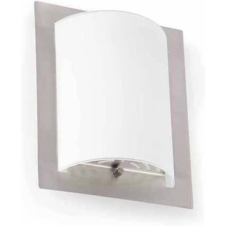 FARO BARCELONA Elegante wandlamp DIULA-1 nikkel, 20 cm