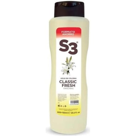 Parfum Vrouw - S3 - Klassiek Fris - Eau de Cologne - 600 ml + 150 ml - Unisex
