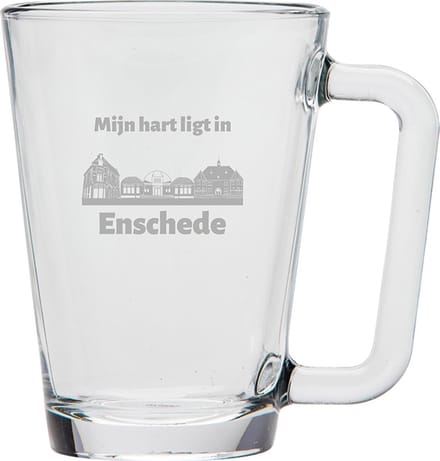 Gegraveerde theeglas 26cl Enschede