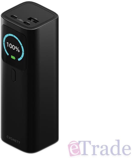 Cygnett HighPWR 27K Laptop Powerbank - Zwart (with Case)