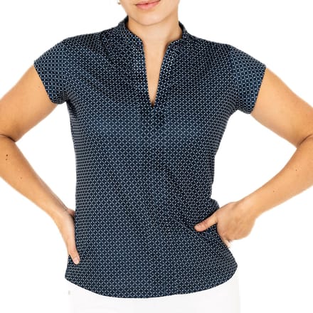 Func Factory dames Top Sky donkerblauw/wit maat 36