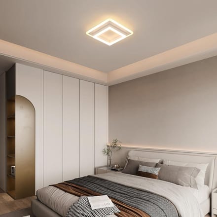Haobosic Vierkant - Plafondlamp - Wit 30x30cm - 30W Warm Wit 3000K - 220V