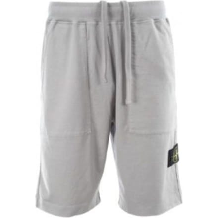 Shorts Décontractés Amples à Cordon Logo Stone Island Homme Gris 801563850-V0064 S gray