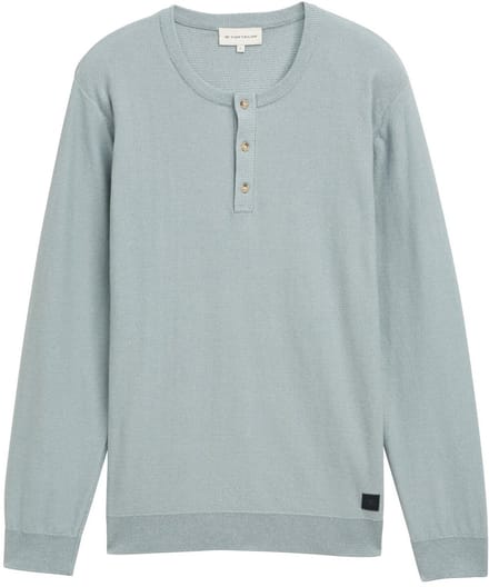Tom Tailor Gebreide Henley-trui