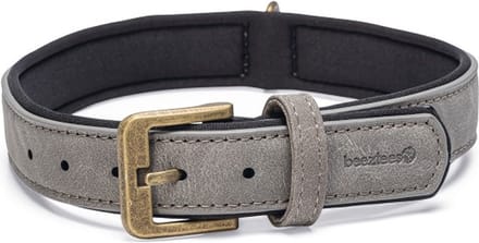 Beeztees Balacron Ax Halsband Hond - Kunstleer - Grijs - 43-53 cm x 25 mm