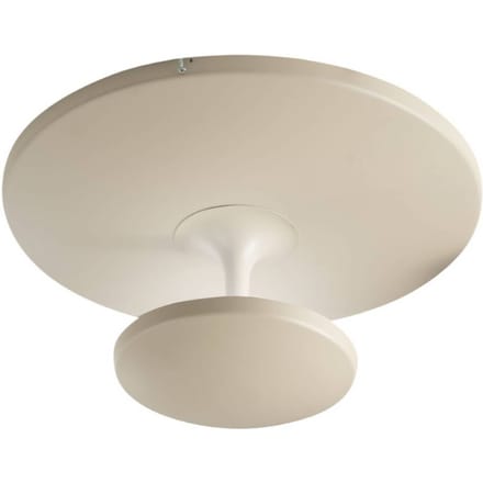 Fabas Luce LED plafondlamp Conrad, zandkleurig, Ø 50 cm, metaal, dimbaar