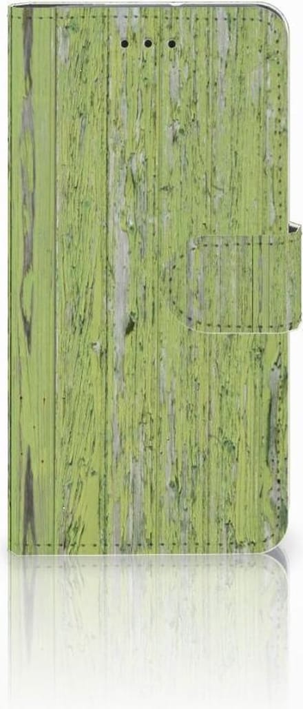 Motorola Moto G7 Play Book Style Case Green Wood