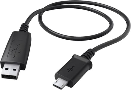 Hama 00178389 USB-kabel USB 2.0 0,6 m Mini-USB A Micro-USB A 0,48 Gbit/s Zwart
