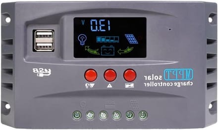 Solar Charge Controller - Zonnepaneel Regulator - Energie Beheer - MPPT Technologie - 12V 24V 50V - Grijs